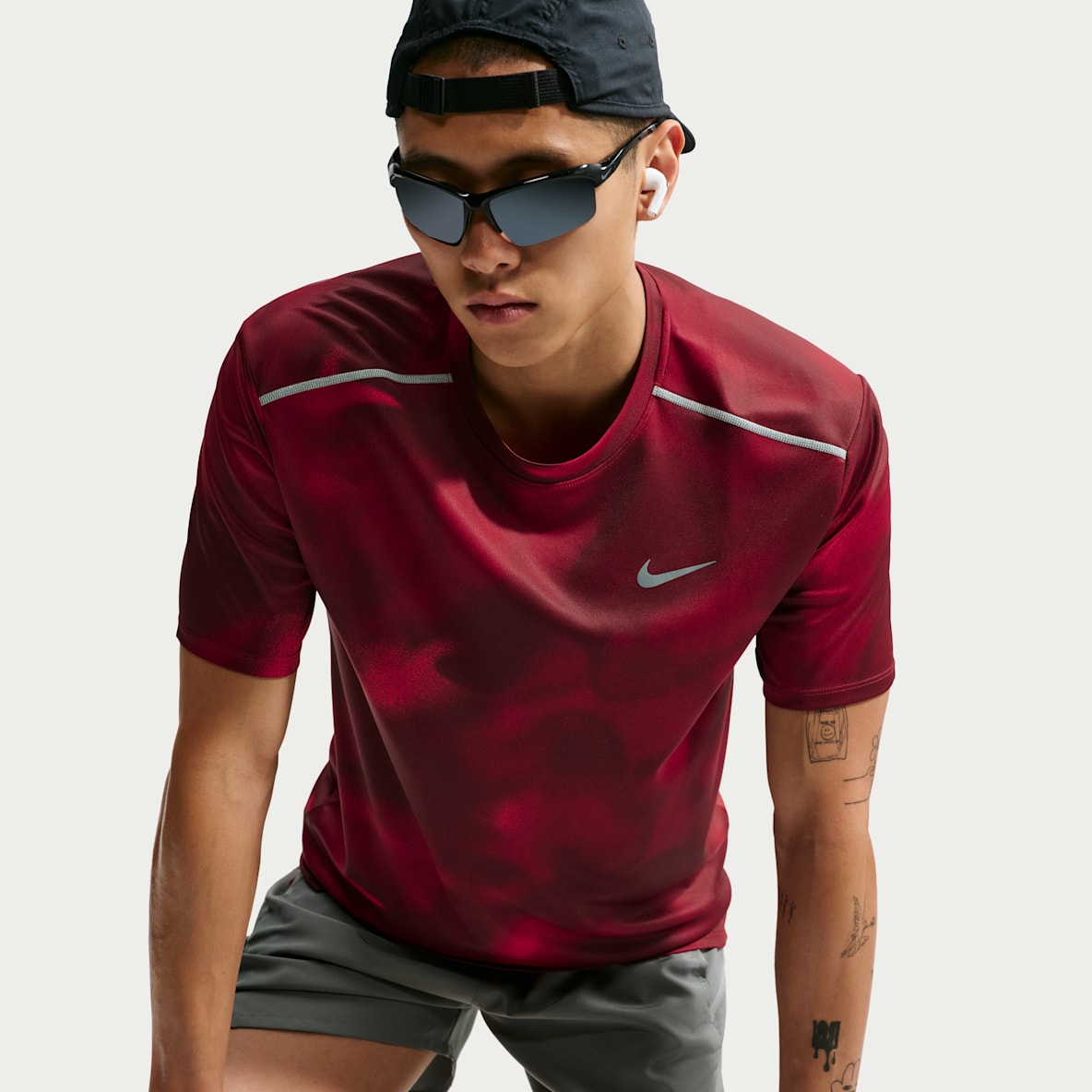 Nike Miler Dri-FIT kortermet løpeoverdel til herre