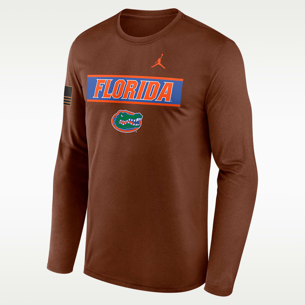 Florida 2026 Military Appreciation Legend Men's Jordan Brand Dri-FIT College Long-Sleeve T-Shirt
