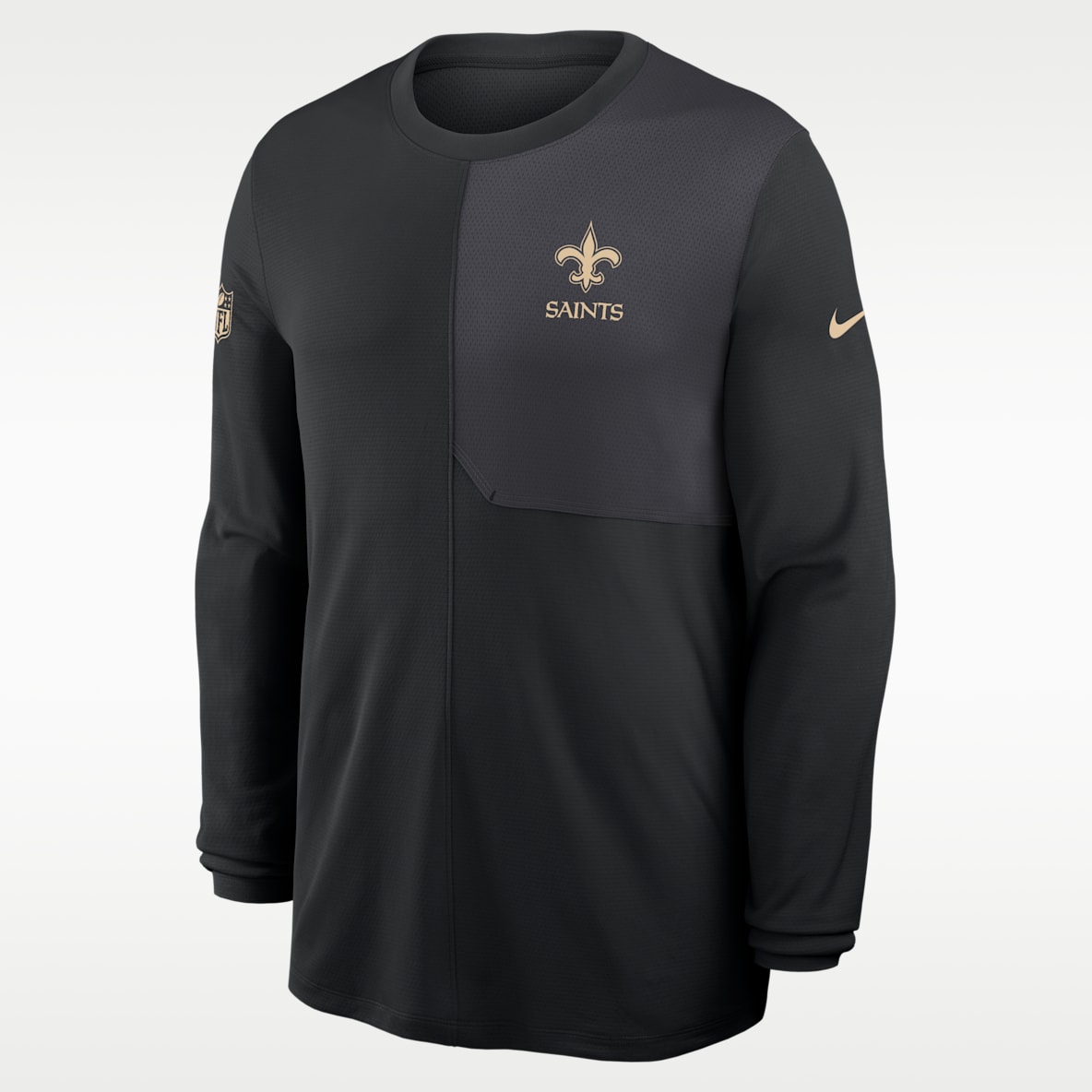 New Orleans Saints Sideline Coach Men's Nike Dri-FIT NFL Long-Sleeve Top