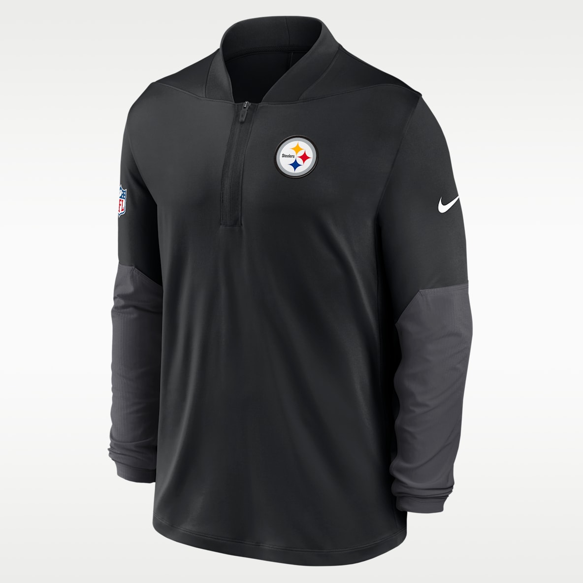 Pittsburgh Steelers Feel The Pressure Men's Nike Dri-FIT NFL 1/2-Zip Top