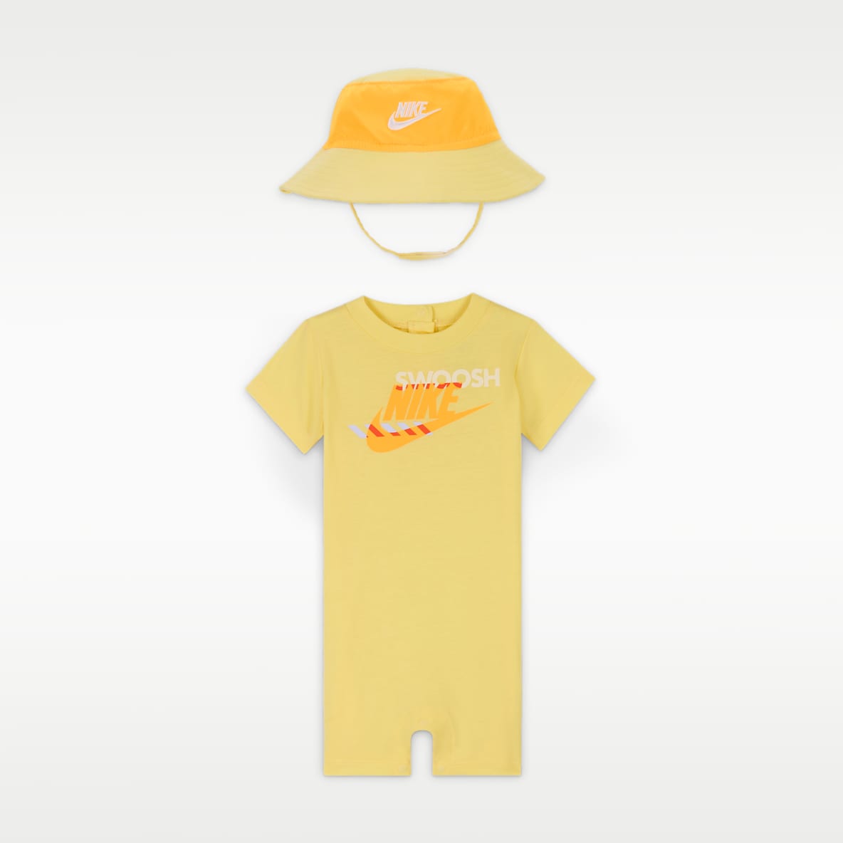 Nike Sportswear PE Baby (0–9M) Romper and Bucket Hat Set