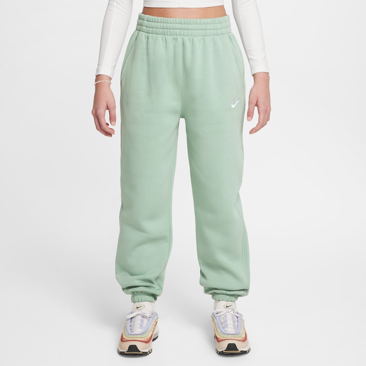 Nike Sportswear Club Fleece Pants holgados para niños talla grande