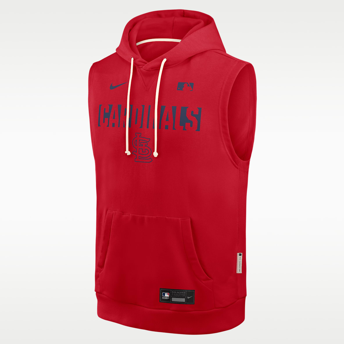 St. Louis Cardinals Authentic Collection Standard Issue Men's Nike Dri-FIT MLB Sleeveless Pullover Hoodie