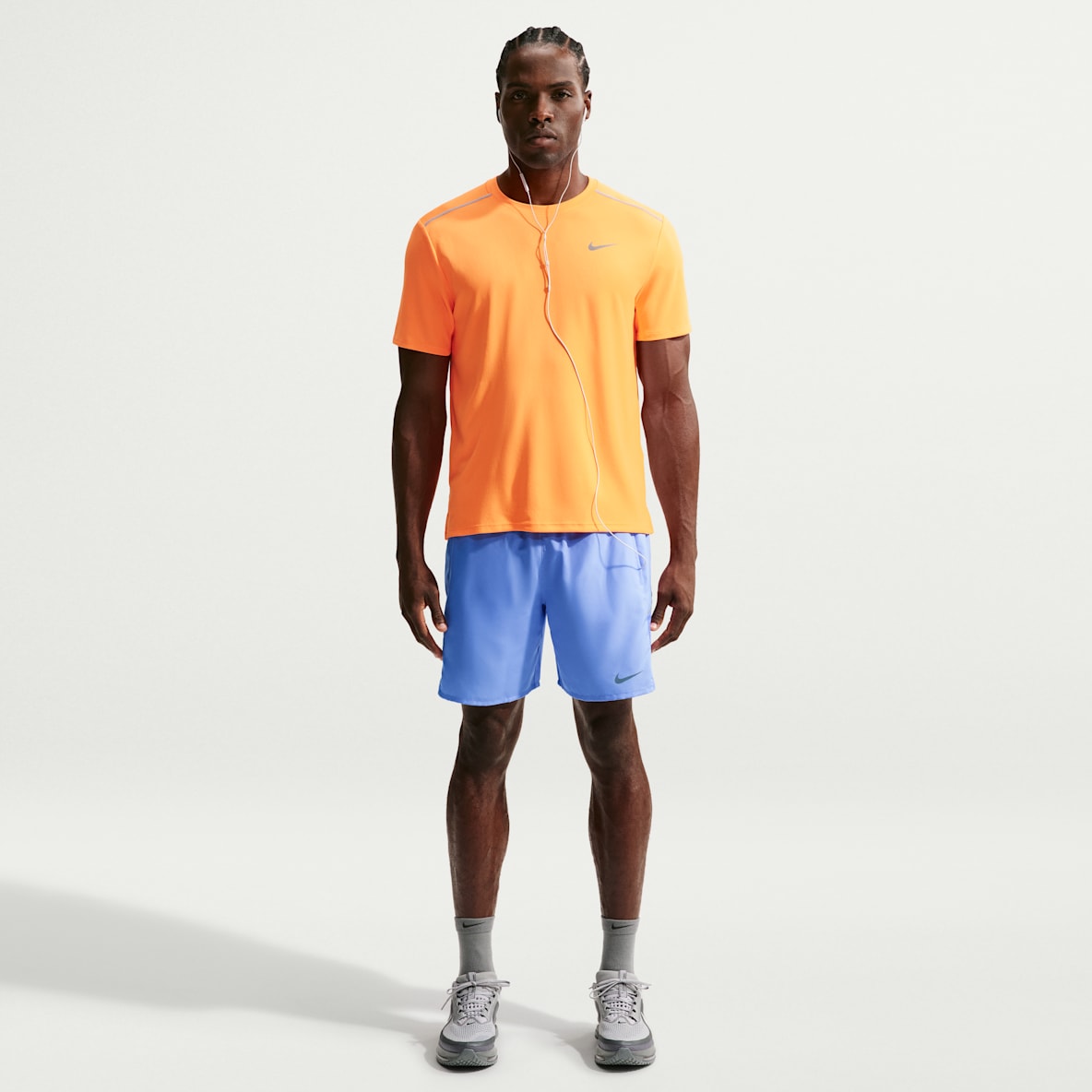 Nike Miler Dri-FIT 2-i-1 løpeshorts til herre (18 cm)