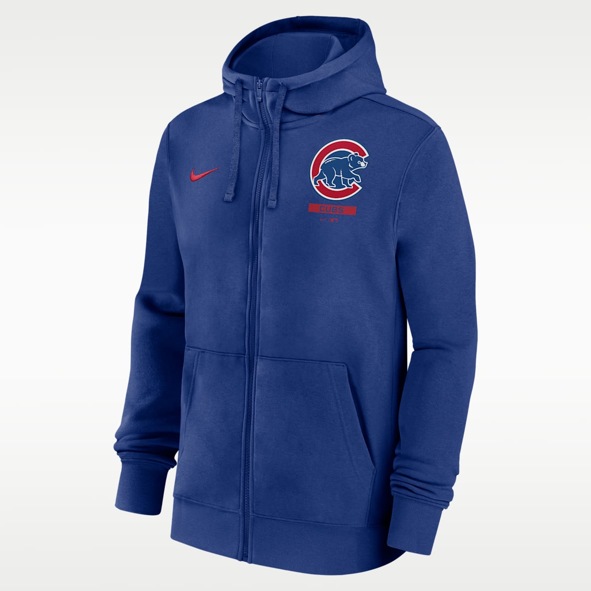Chicago Cubs Lockup Men's Nike MLB Full-Zip Hoodie