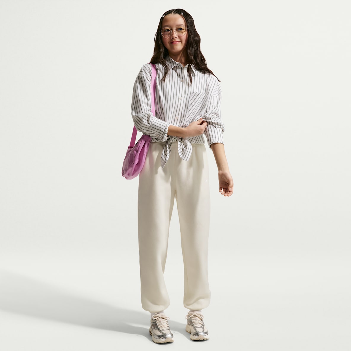 Nike Sportswear Studio Fleece Girls' Loose Trousers
