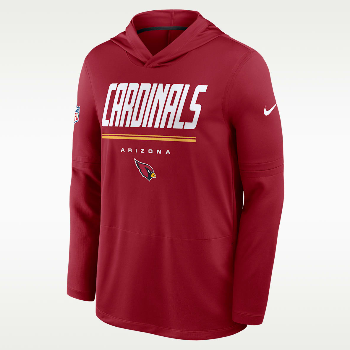 Arizona Cardinals Sideline Men's Nike Dri-FIT NFL Long-Sleeve Hooded Top