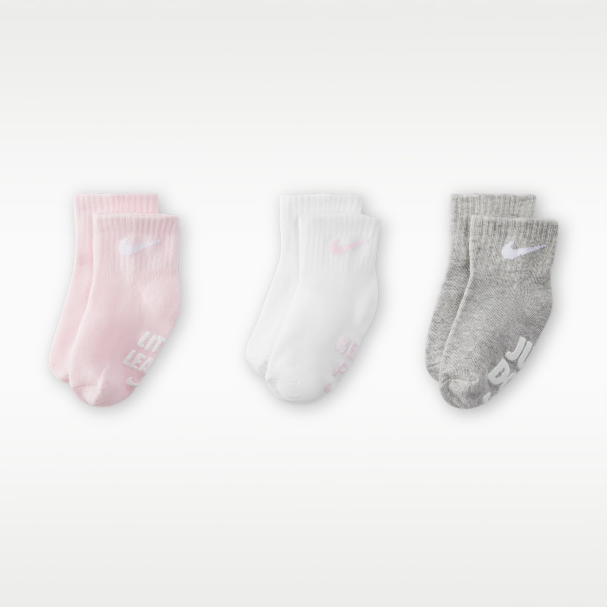 Nike Verbiage Gripper Socks (3 Pairs) Baby Socks