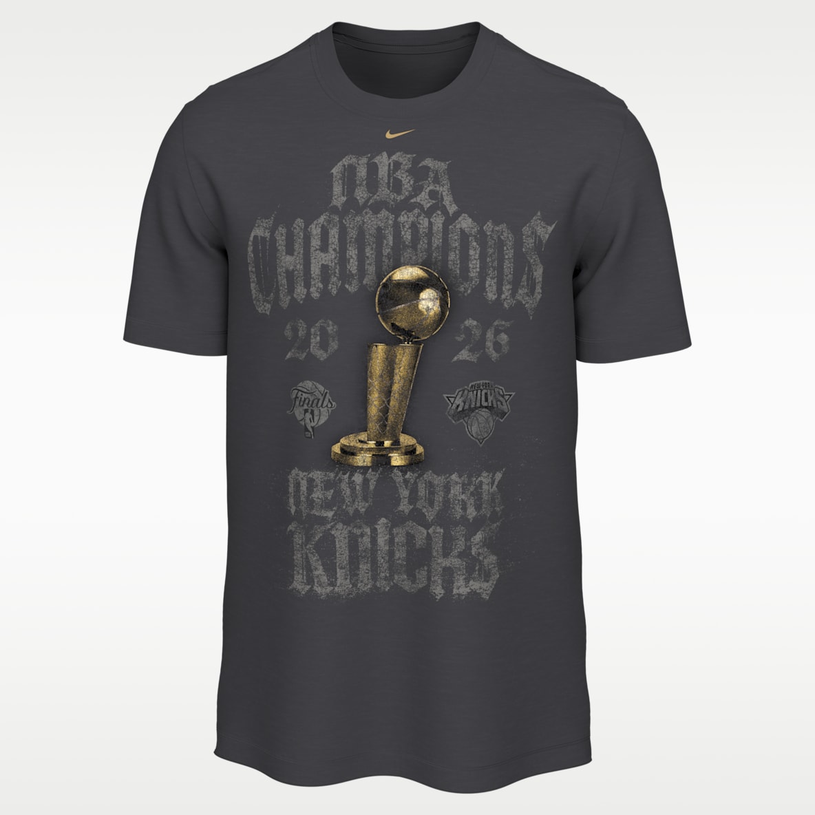 New York Knicks 2025-26 NBA Champions Nike Basketball Locker Room T-Shirt