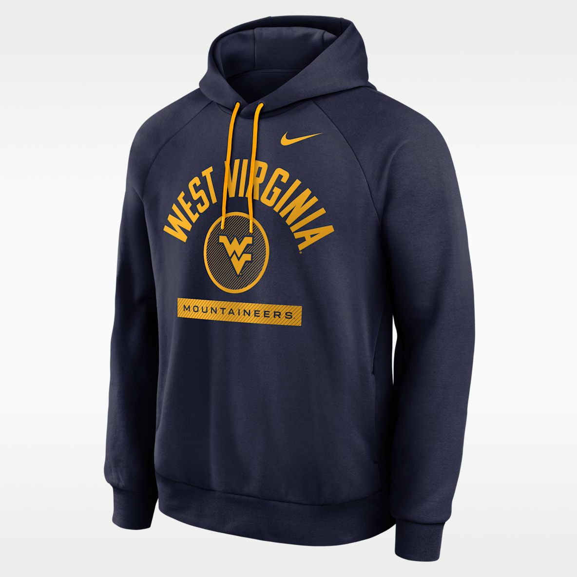 West Virginia Courtside Men's Nike Dri-FIT College Pullover Hoodie