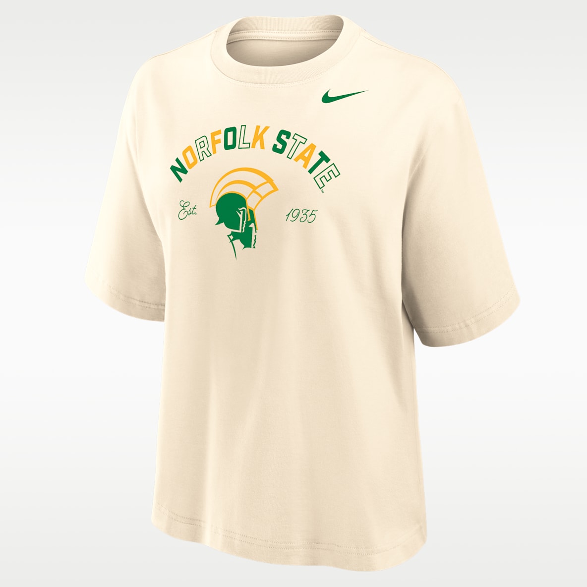 Nike College (Norfolk State University) Women's Boxy Cotton T-Shirt