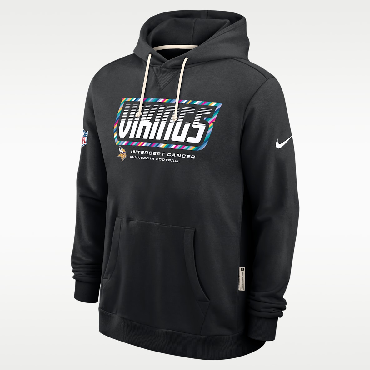 Minnesota Vikings Crucial Catch Sideline Standard Issue Sudadera con gorro sin cierre Nike Dri-FIT de la NFL para hombre