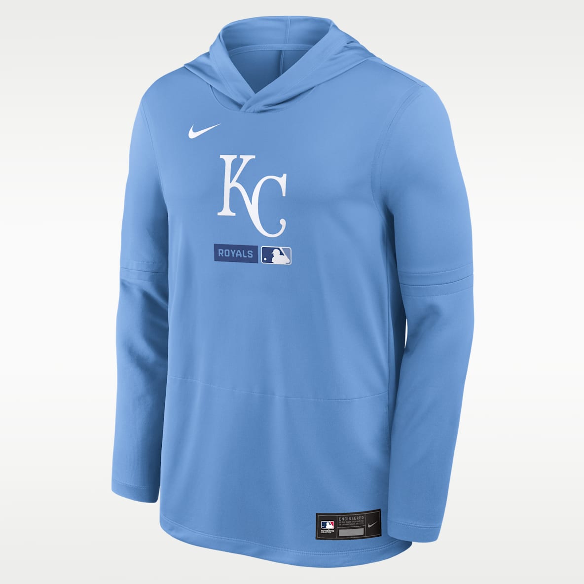 Kansas City Royals Authentic Collection Men's Nike Dri-FIT MLB Long-Sleeve Hooded Top