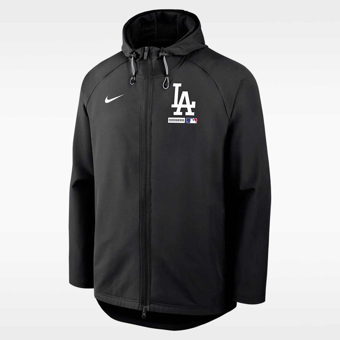 Los Angeles Dodgers Authentic Collection Chamarra Nike Therma-FIT con gorro y cierre completo para hombre de la MLB