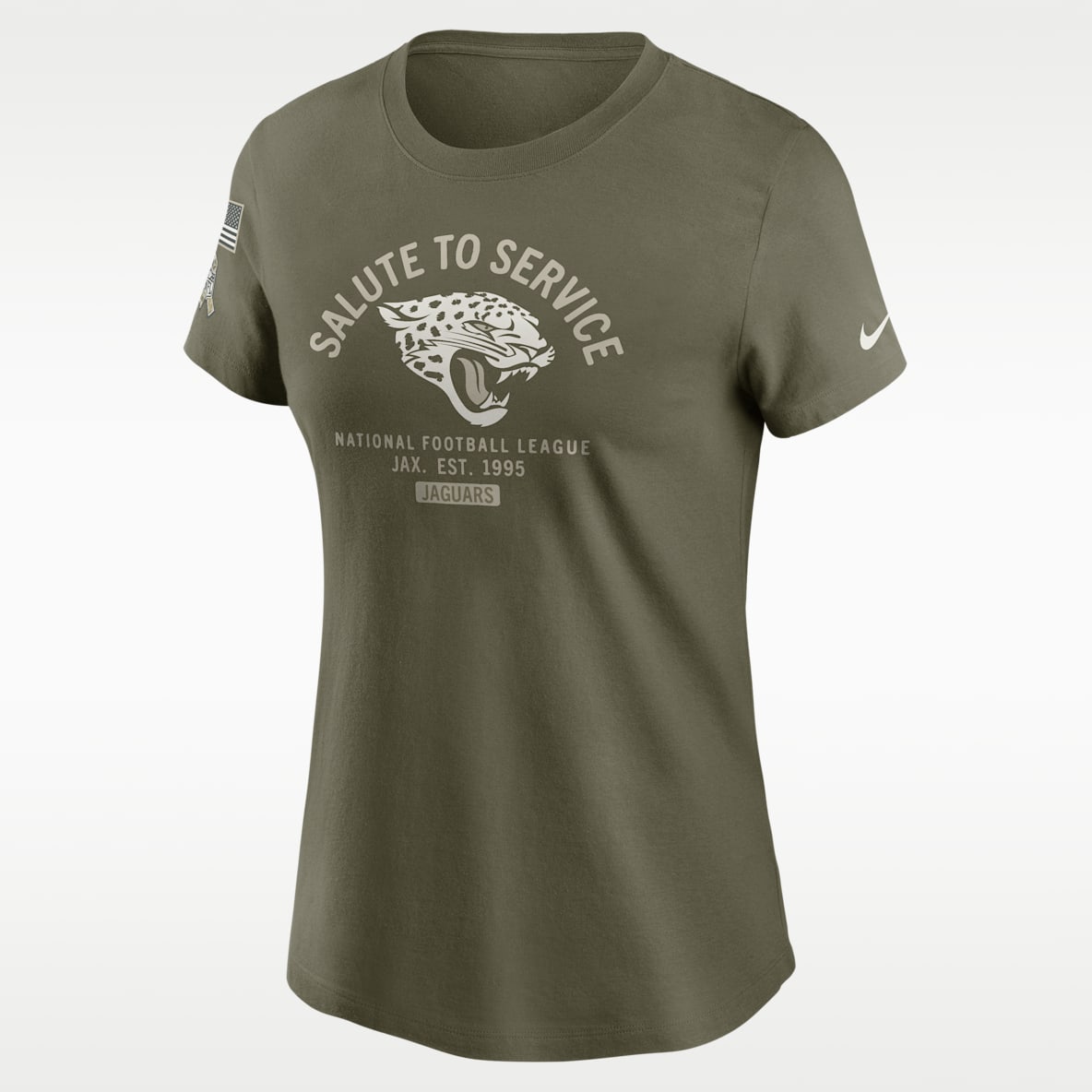 Jacksonville Jaguars Salute to Service Sideline Women's Nike NFL T-Shirt
