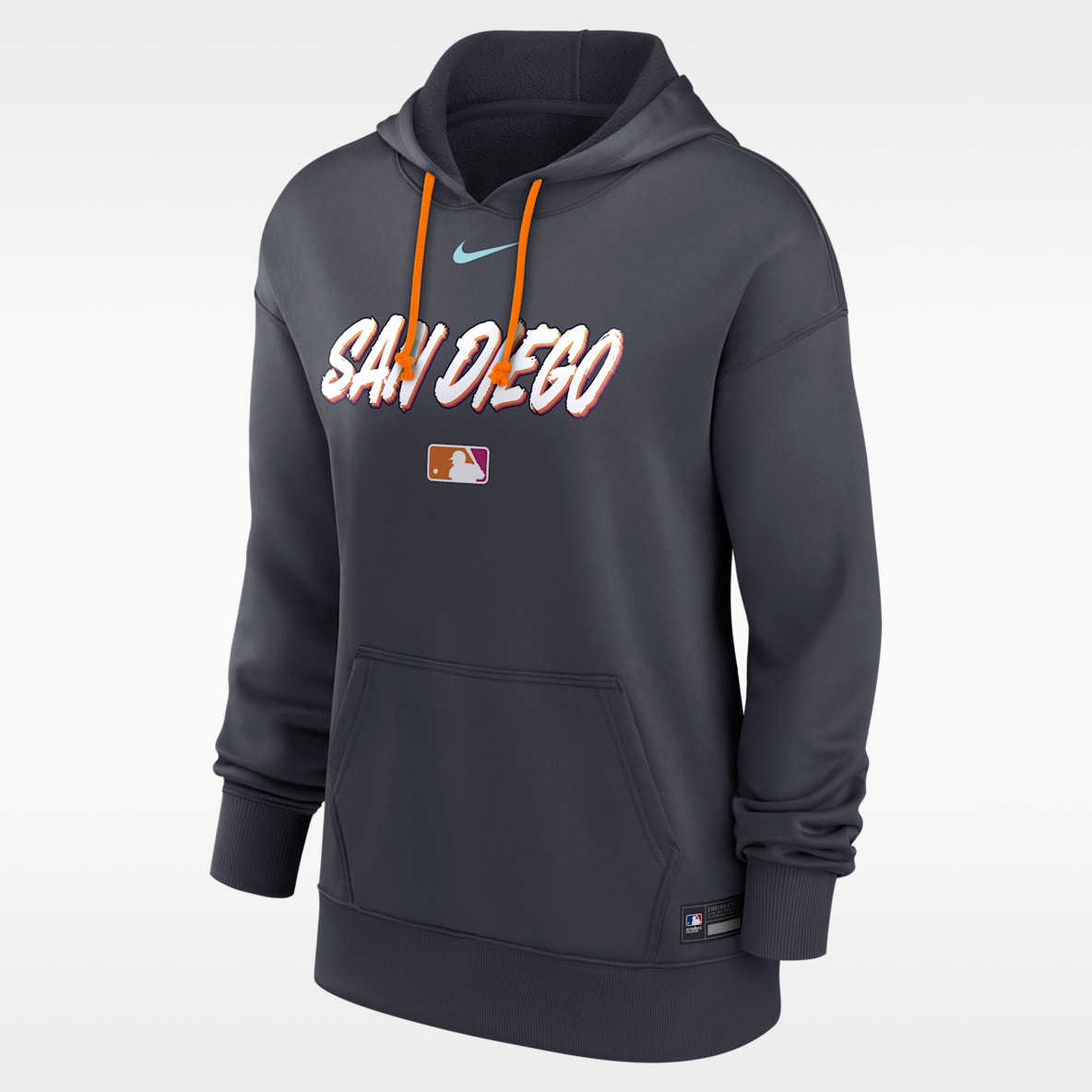 San Diego Padres Authentic Collection City Connect Women's Nike Therma MLB Pullover Hoodie