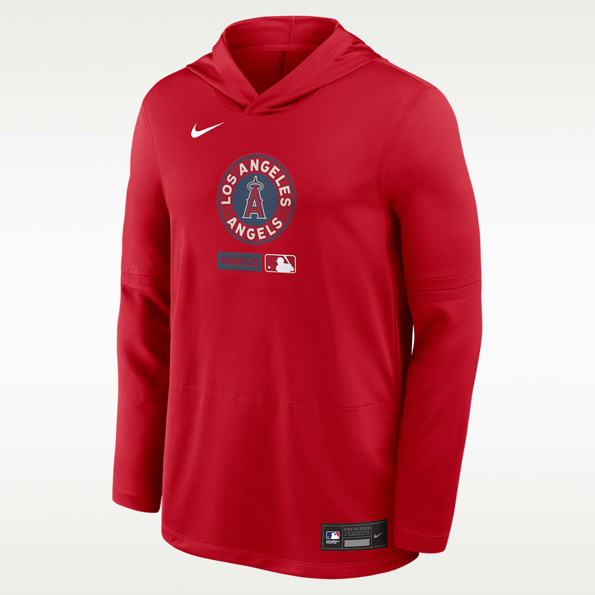 Los Angeles Angels City Connect Men's Nike Dri-FIT MLB Long-Sleeve Hooded Top