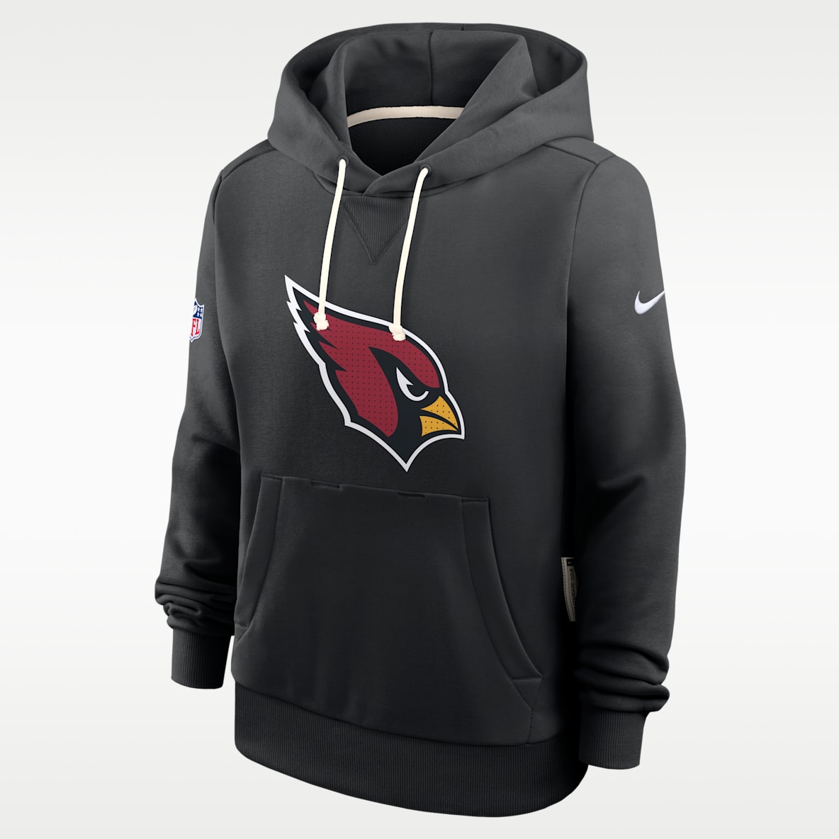 Arizona Cardinals Sideline Sudadera con gorro sin cierre Nike Dri-FIT de la NFL para mujer