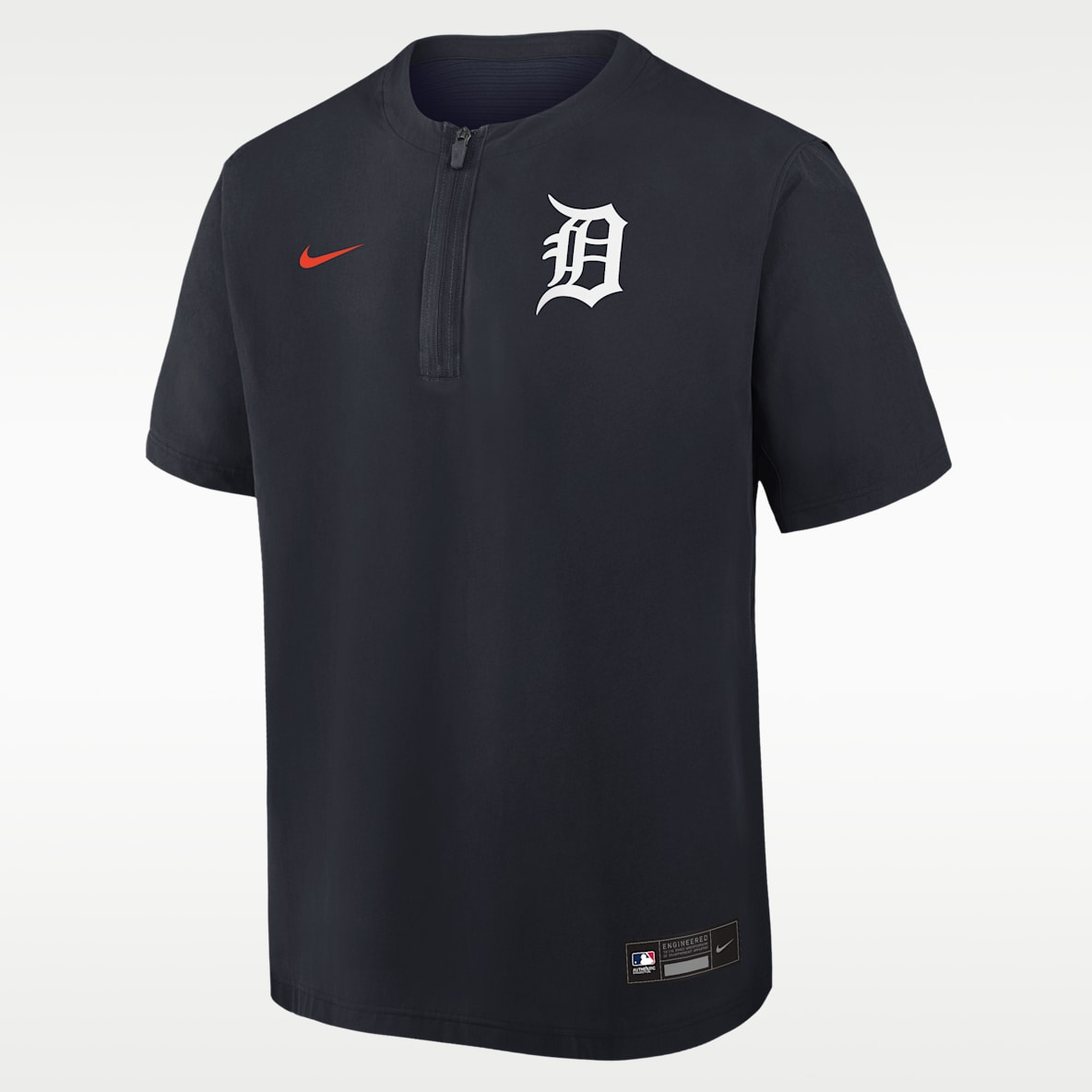 Detroit Tigers Authentic Collection Men's Nike Dri-FIT MLB 1/4-Zip Short-Sleeve Windshirt