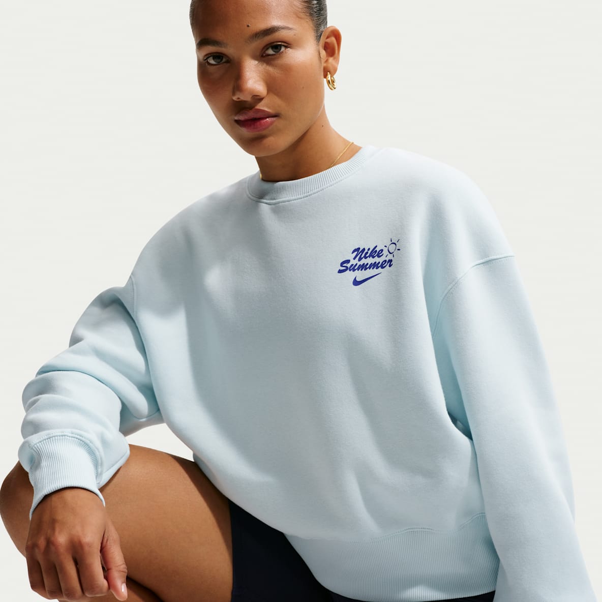 Nike Sportswear Phoenix Fleece Oversized sweatshirt met ronde hals voor dames