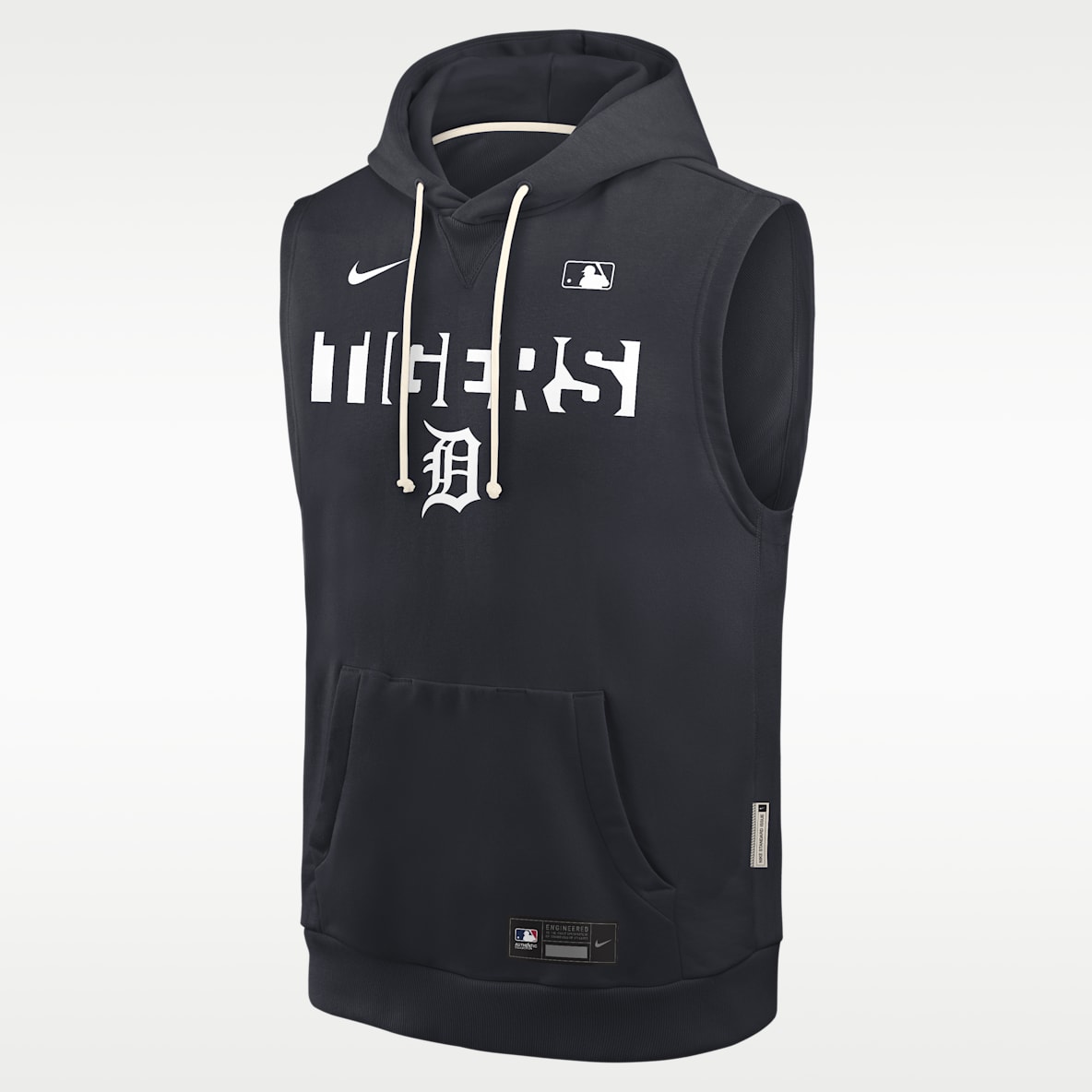 Detroit Tigers Authentic Collection Standard Issue Men's Nike Dri-FIT MLB Sleeveless Pullover Hoodie
