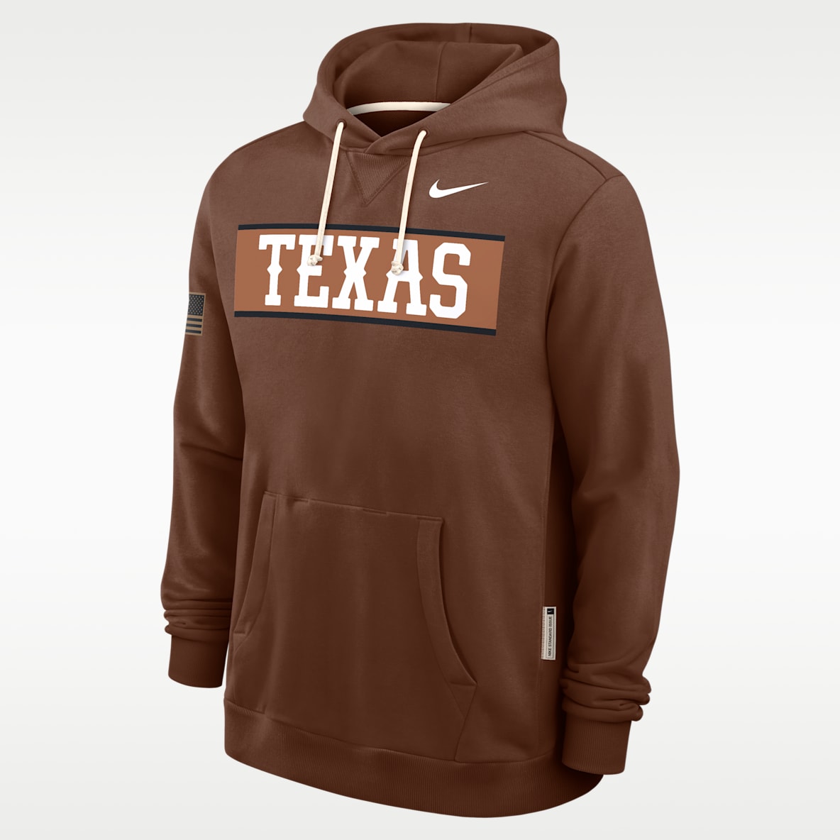 Texas 2026 Military Appreciation Standard Issue Sudadera con gorro sin cierre universitaria Nike Dri-FIT para hombre