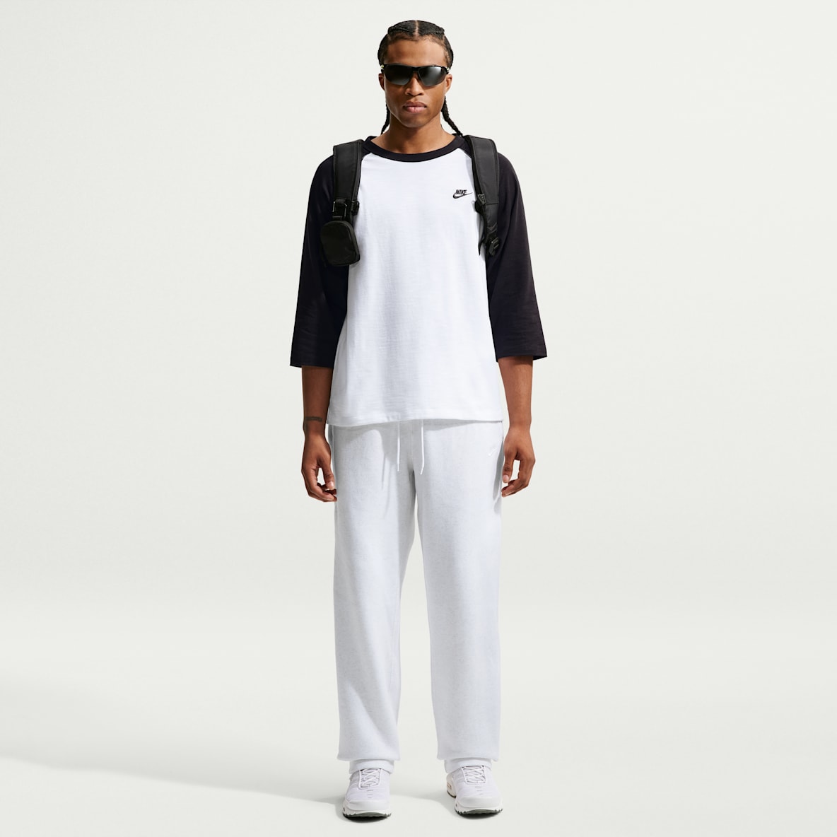 Nike Club Pantalon en tissu Fleece à ourlet ouvert pour homme