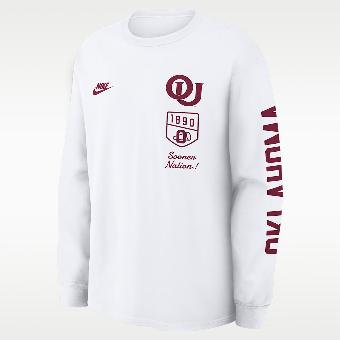 Oklahoma Legacy Playera de manga larga universitaria Nike para hombre