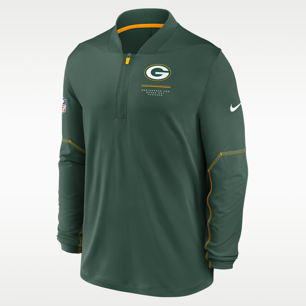 Green Bay Packers Sideline Men's Nike Dri-FIT NFL 1/2-Zip Top