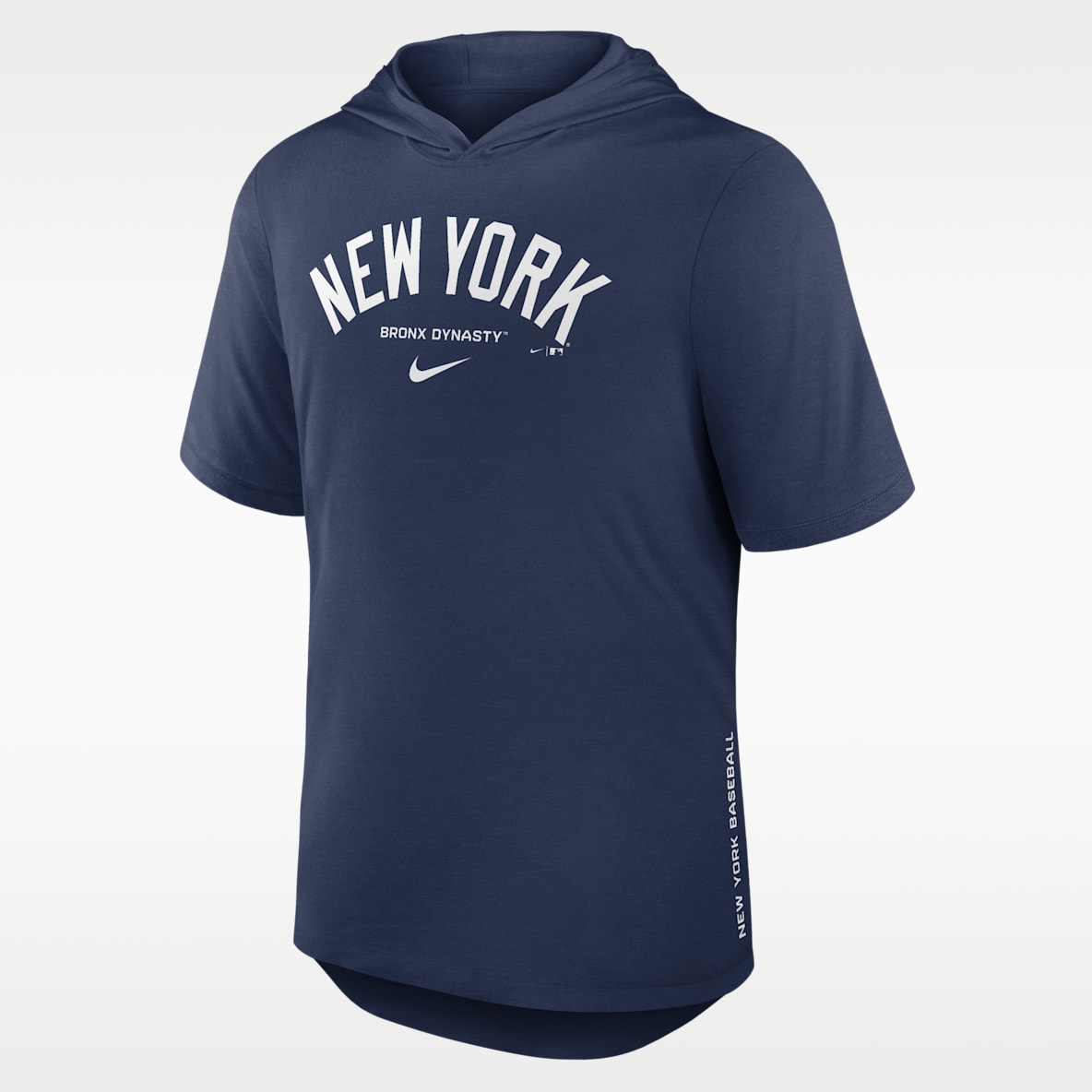 New York Yankees Arched Wordmark Men's Nike Dri-FIT MLB Hooded T-Shirt