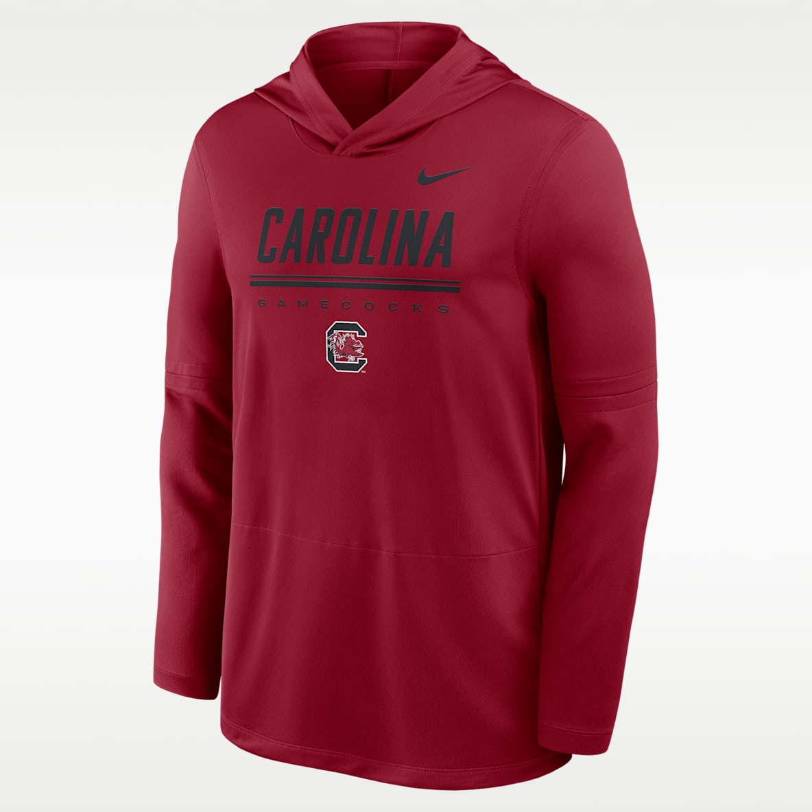 South Carolina Sideline Playera de manga larga universitaria Nike Dri-FIT con gorro para hombre