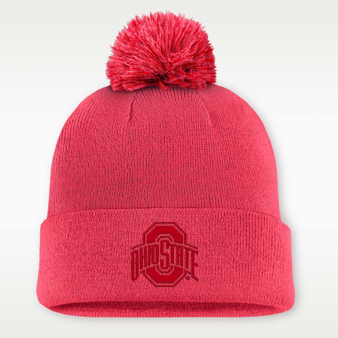 Ohio State Primetime Campus Toned Men's Nike College Cuffed Pom Beanie