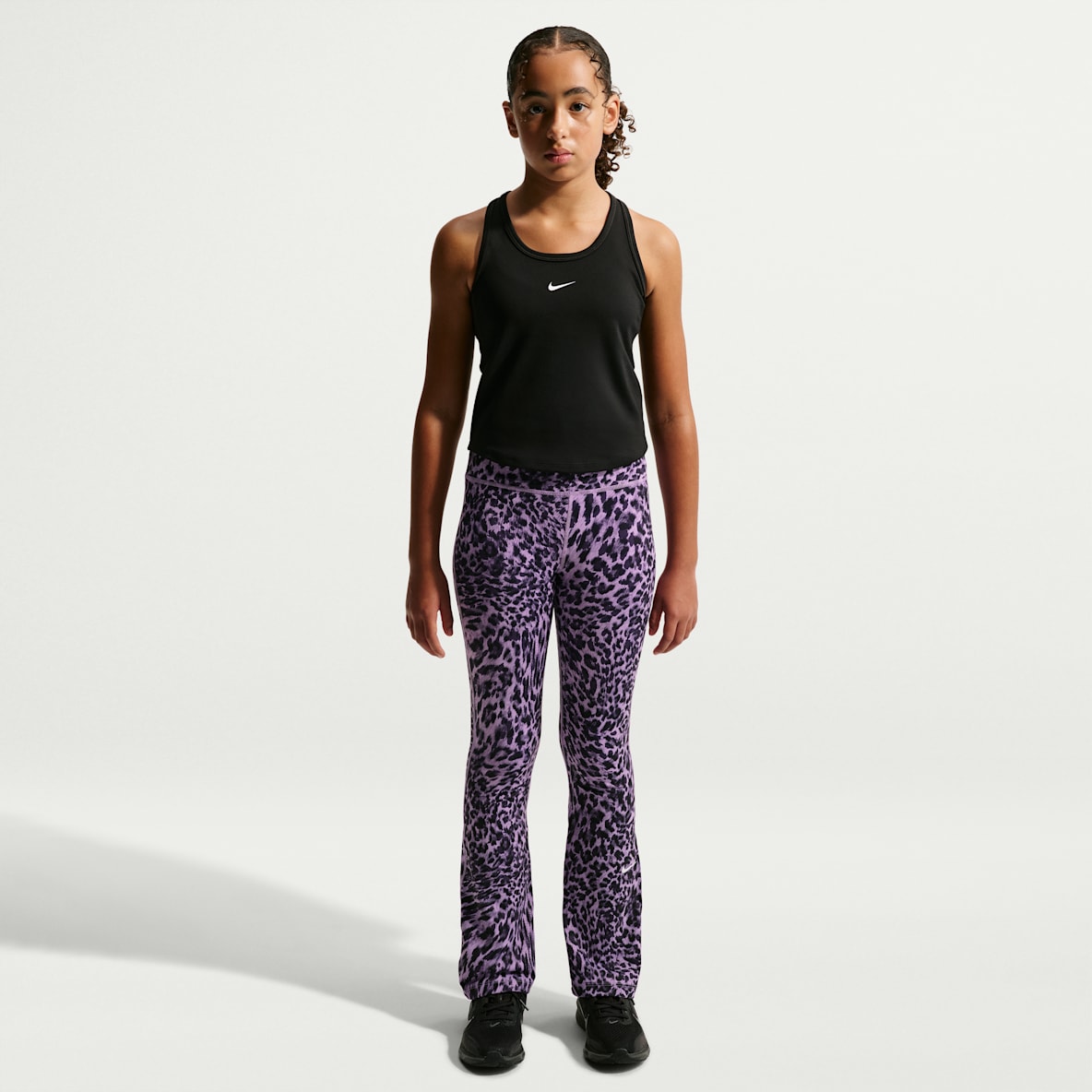 Nike One Dri-FIT-leggings med svaj til større børn (piger)