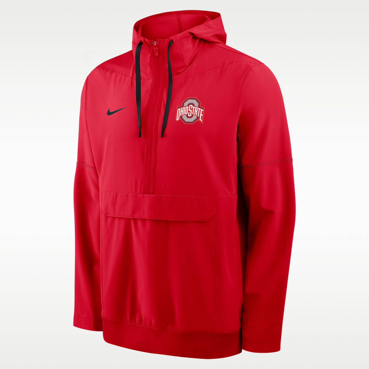Ohio State Sideline Anorak Men's Nike College 1/2-Zip Hooded Jacket