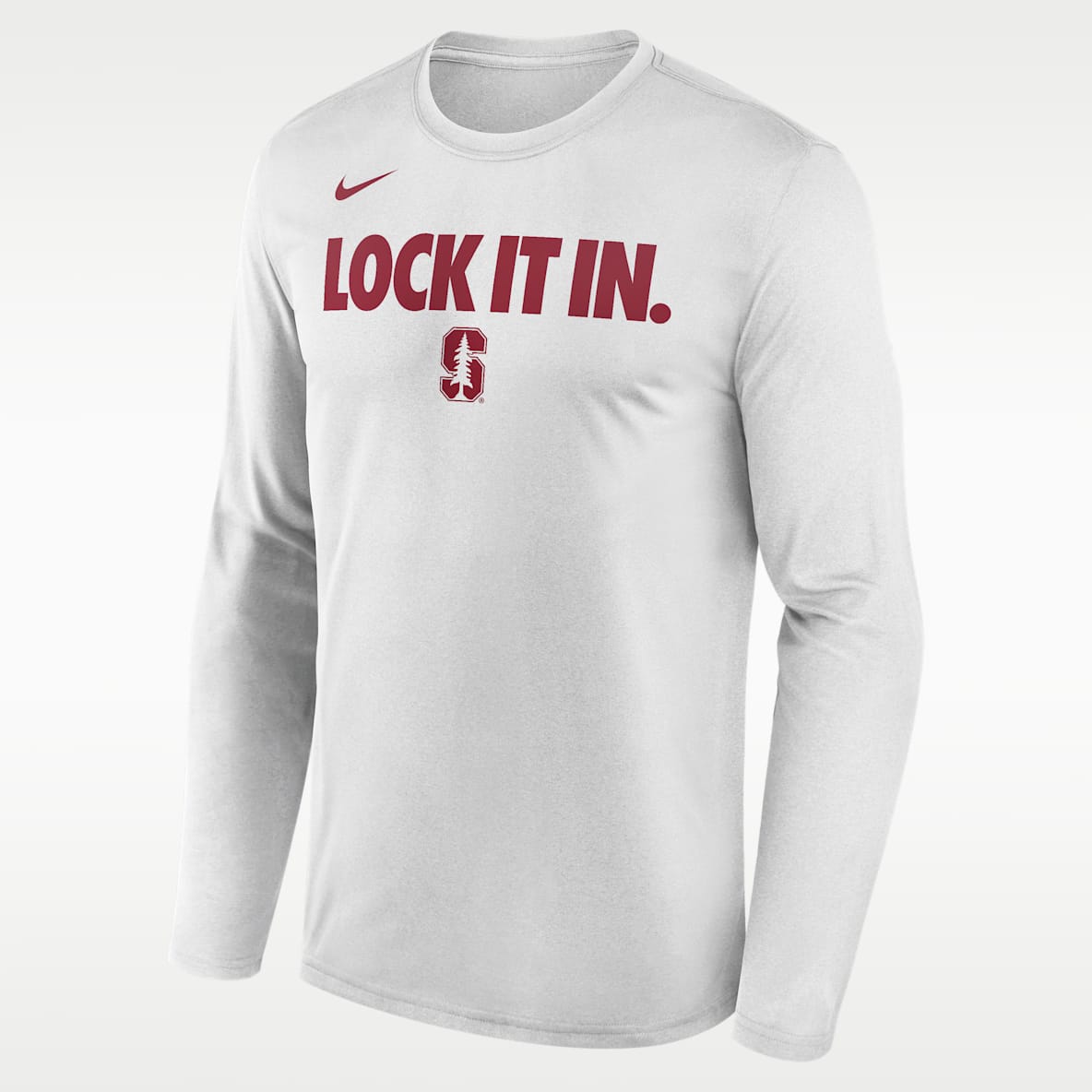 Stanford 2026 On-Court Bench Men's Nike Dri-FIT College Long-Sleeve T-Shirt