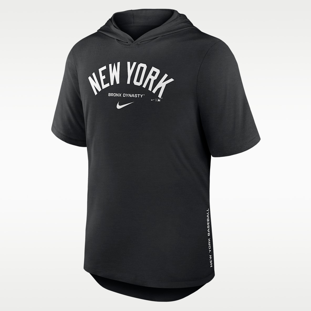 New York Yankees Arched Wordmark Men's Nike Dri-FIT MLB Hooded T-Shirt