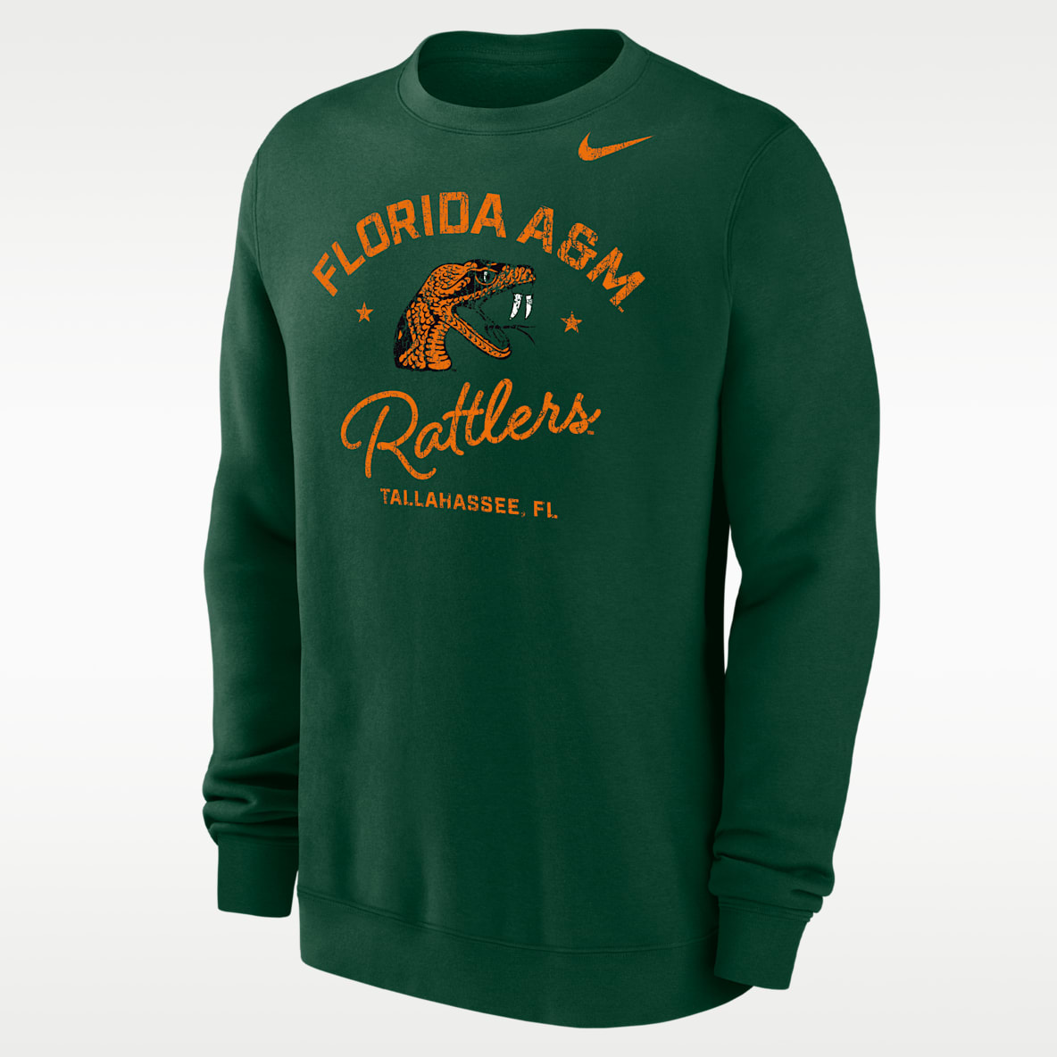 Nike College (Florida A&M University) Men’s Club Fleece Crew-Neck Sweatshirt