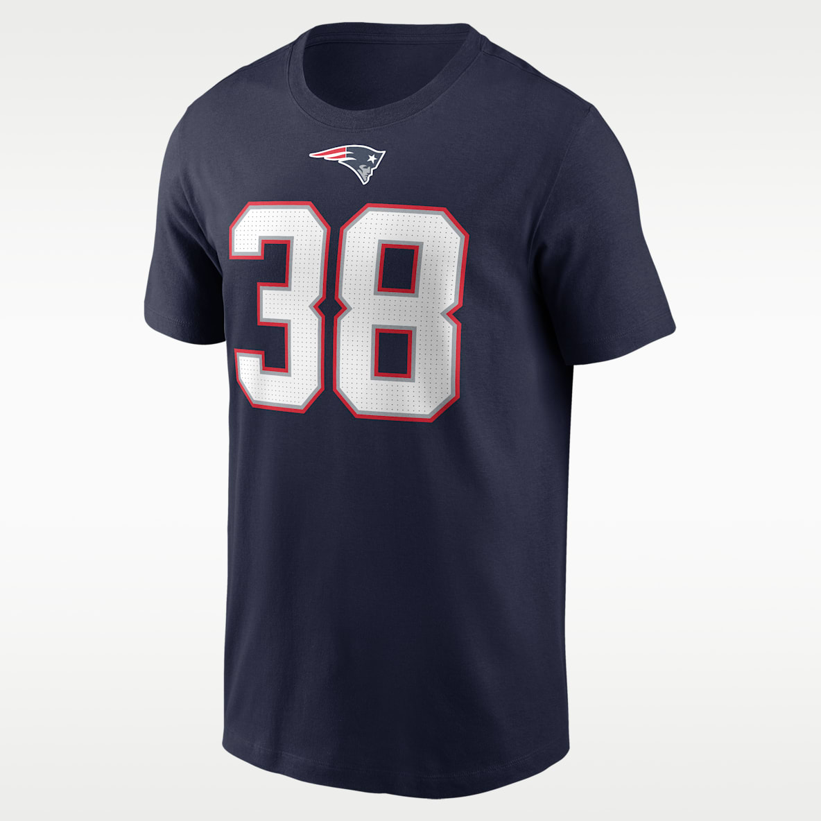 Rhamondre Stevenson New England Patriots Men's Nike NFL T-Shirt