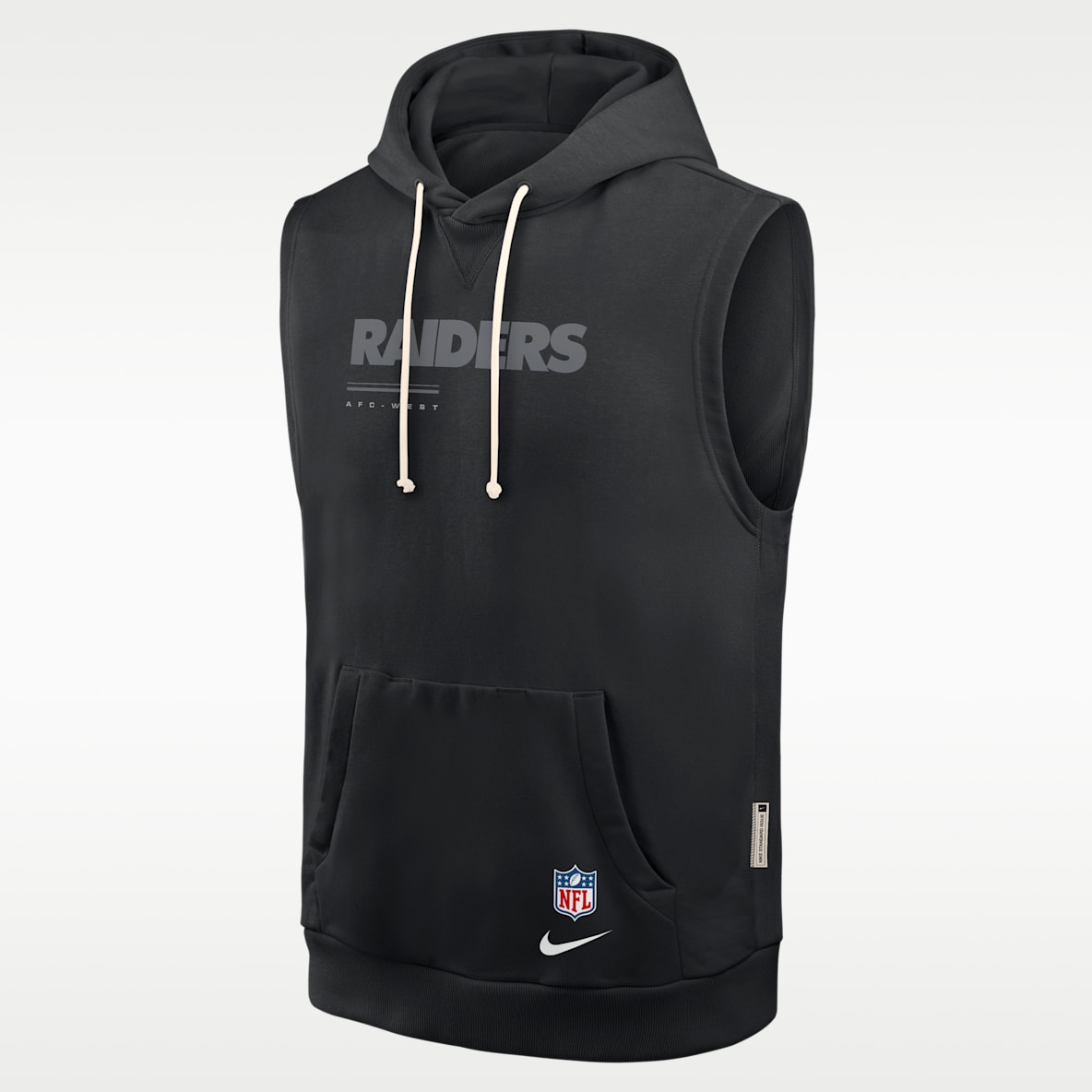 Las Vegas Raiders Sideline Men's Nike Dri-FIT NFL Sleeveless Pullover Hoodie