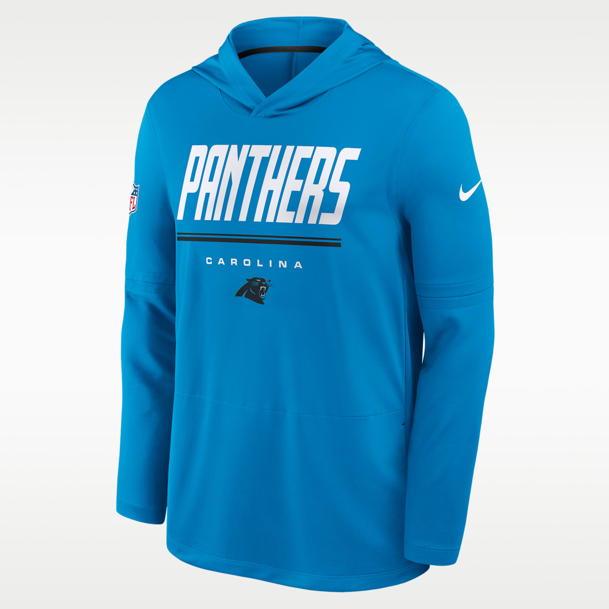 Carolina Panthers Sideline Men's Nike Dri-FIT NFL Long-Sleeve Hooded Top