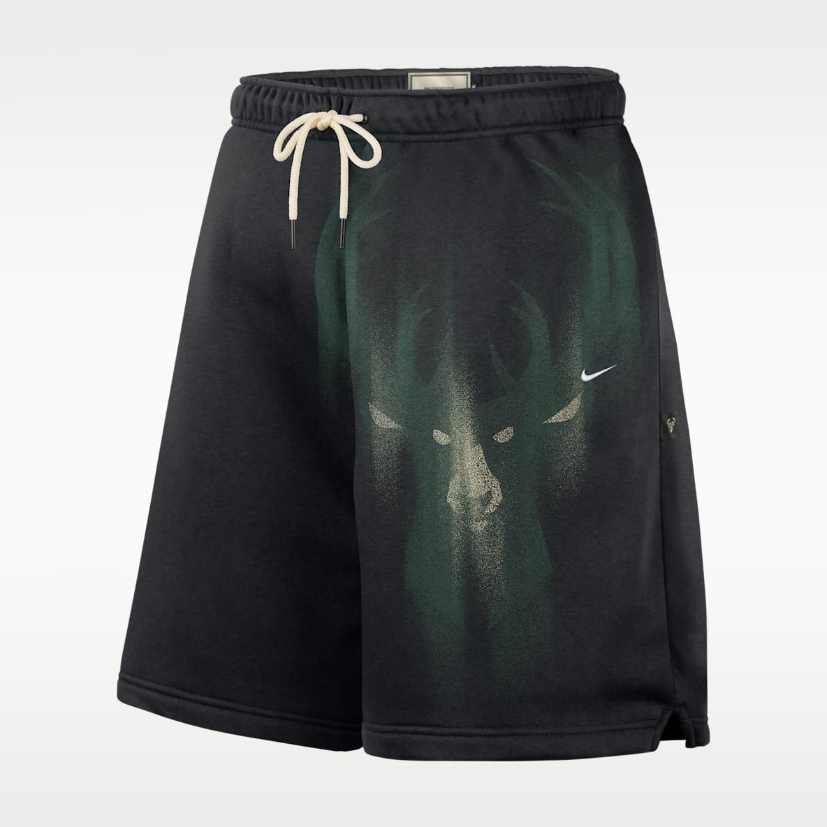 Milwaukee Bucks Standard Issue Shorts de básquetbol de tejido Fleece para hombre