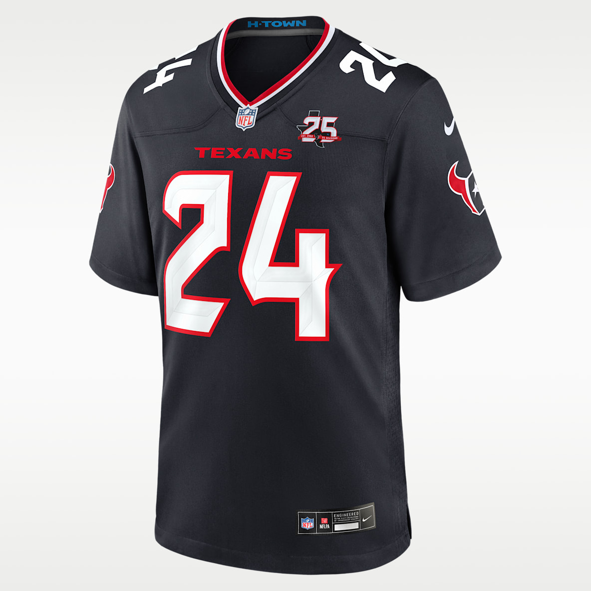 Derek Stingley Jr. Houston Texans 25th Season Men's Nike NFL Game Jersey