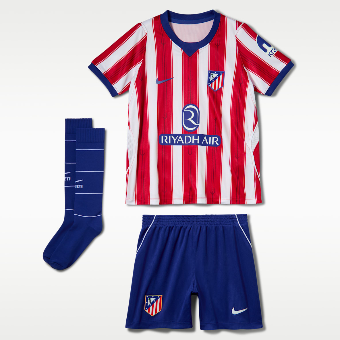 Atlético Madrid 2026/27 Stadium Home Dreiteiliges Nike Replika Fußballtrikot-Set (jüngere Kinder)
