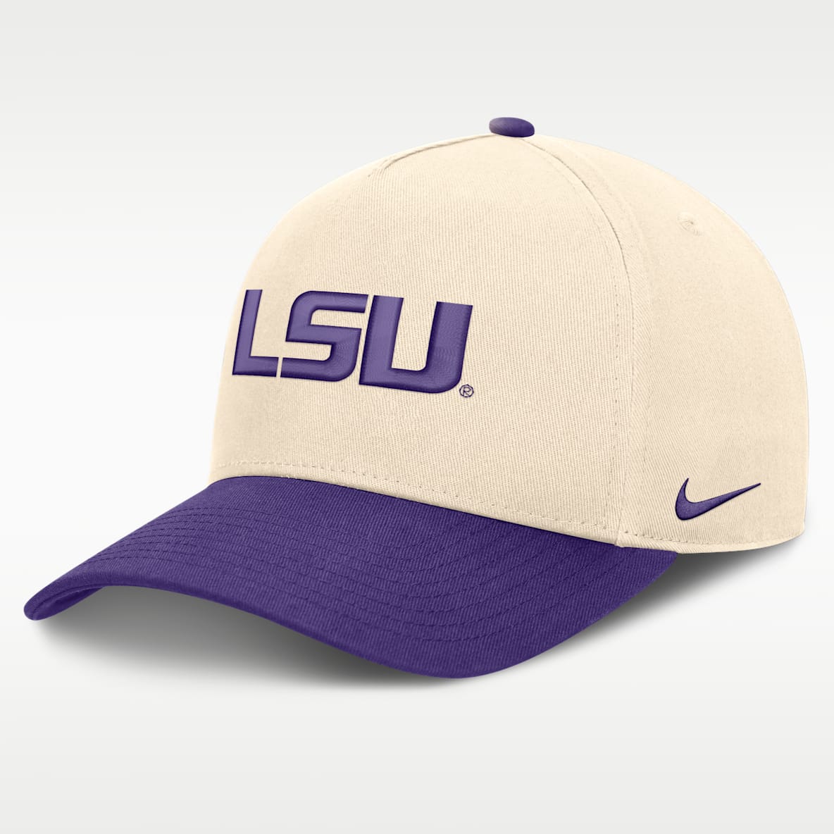 LSU Campus Prep Rise Men's Nike College A-Frame Adjustable Hat