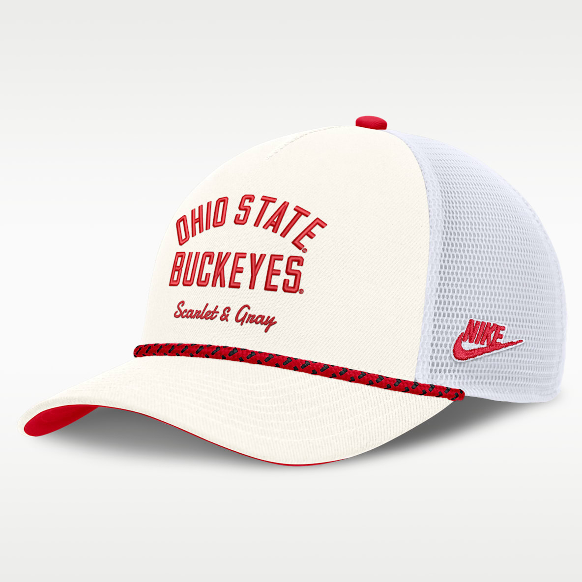 Ohio State Denim Men's Nike College Trucker Adjustable Hat