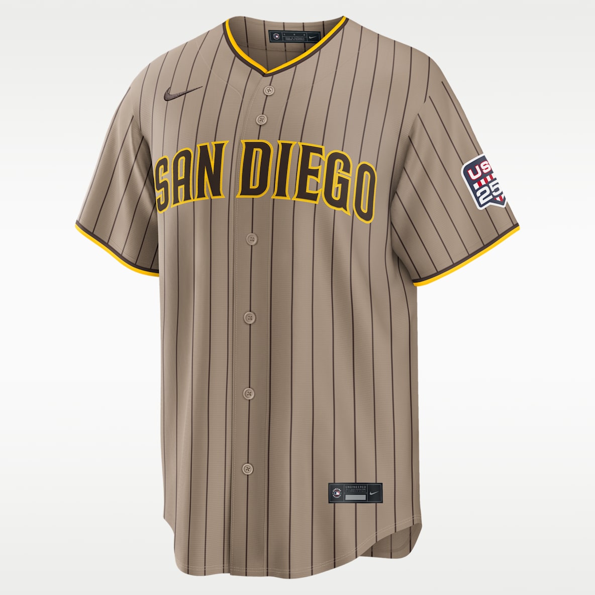 Manny Machado San Diego Padres USA 250 Men's Nike MLB Stadium Jersey