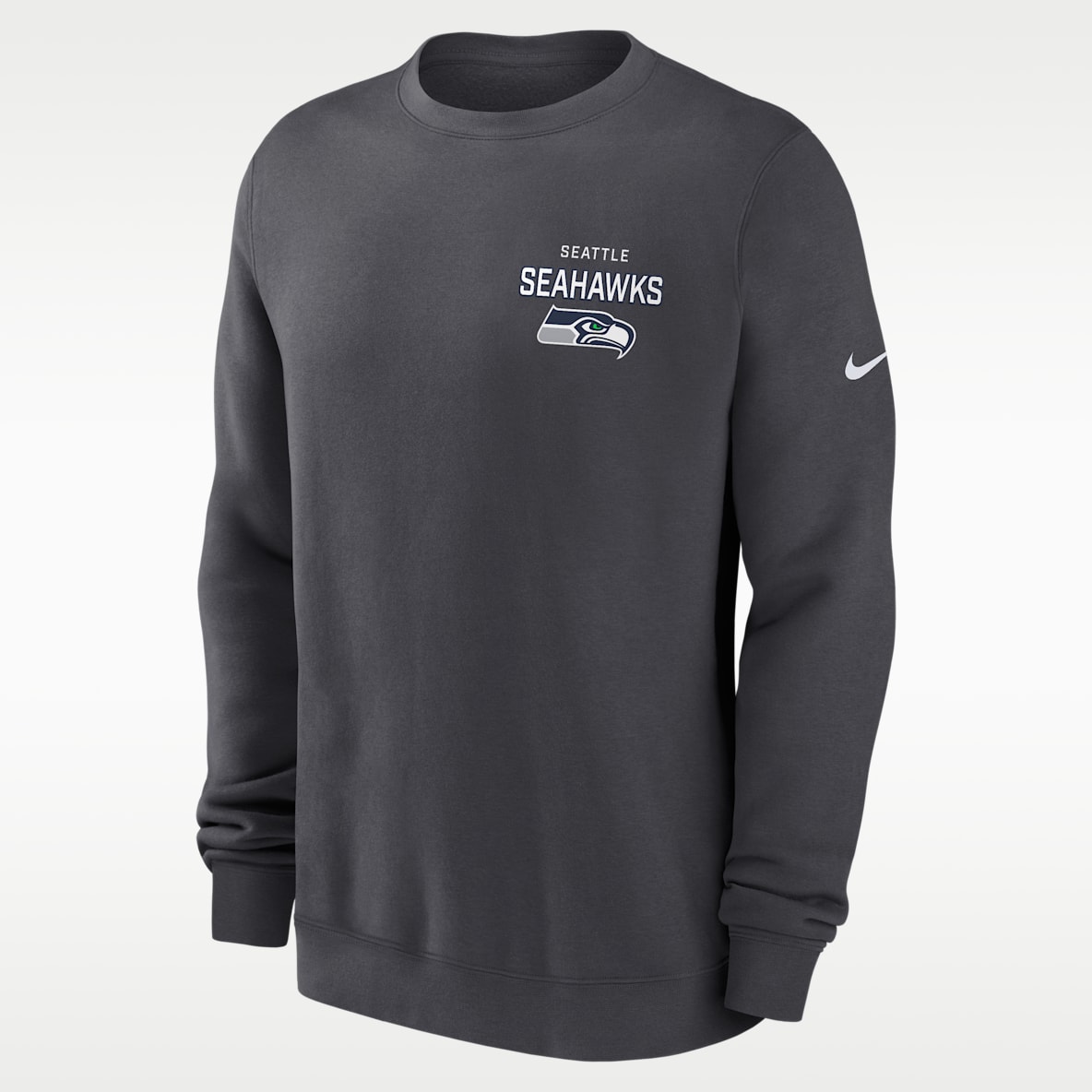 Seattle Seahawks Draw Block Club Men's Nike NFL Pullover Crew