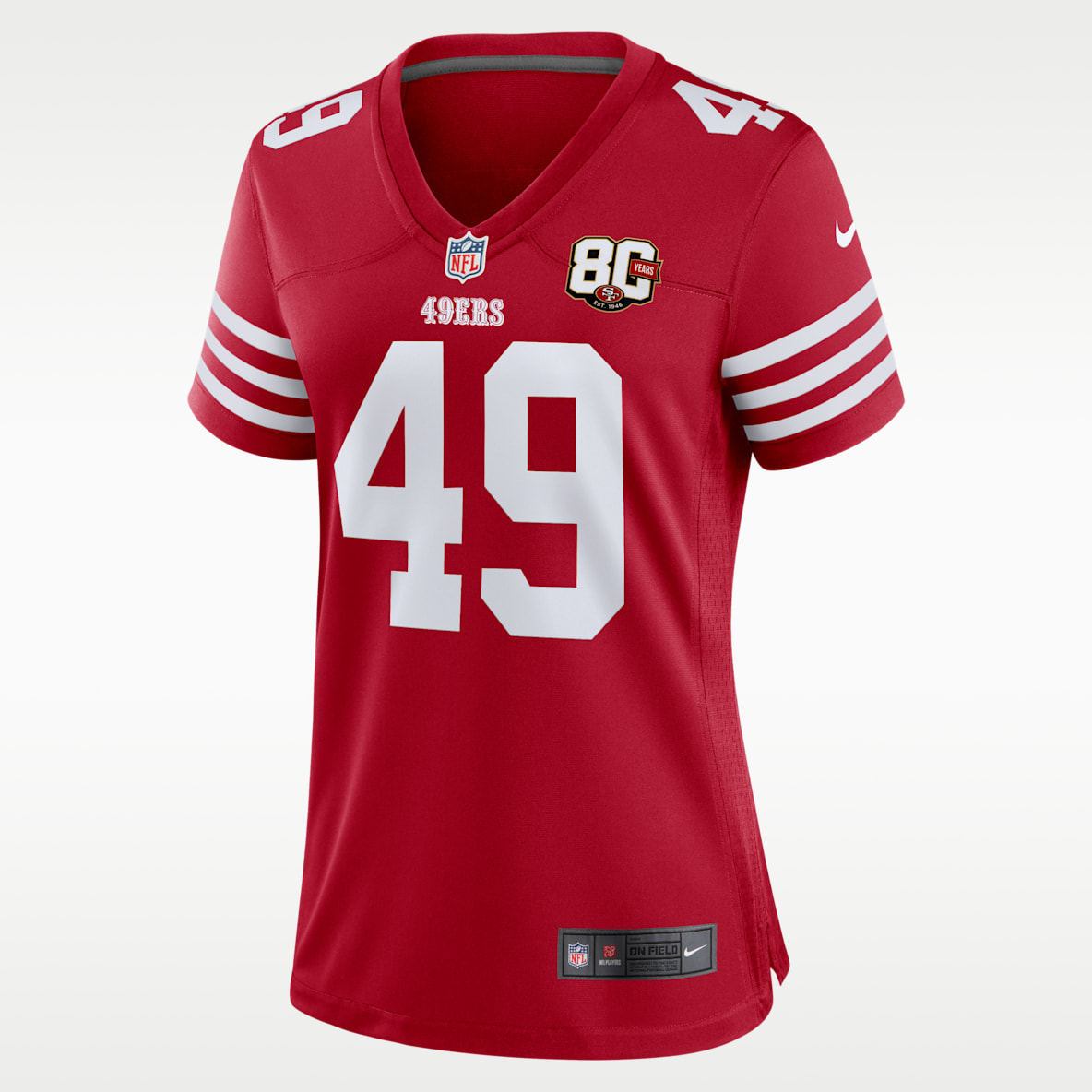 The Faithful San Francisco 49ers 80th Anniversary Women's Nike NFL Game Jersey