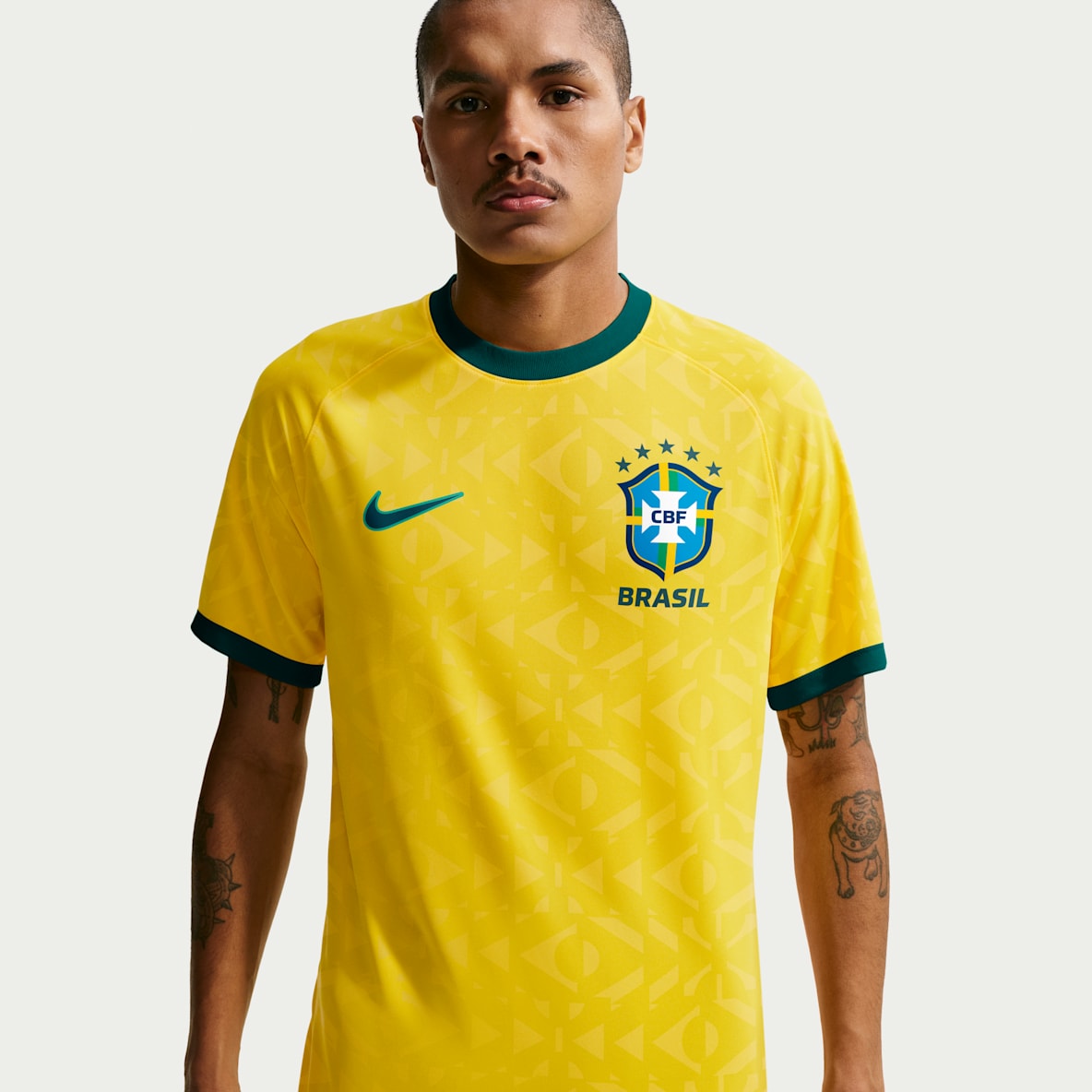 Brazil Men's Nike Soccer Short-Sleeve Supporter's Top
