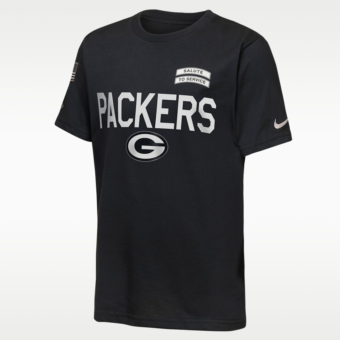 Green Bay Packers Salute to Service Sideline Big Kids' Nike Dri-FIT NFL T-Shirt